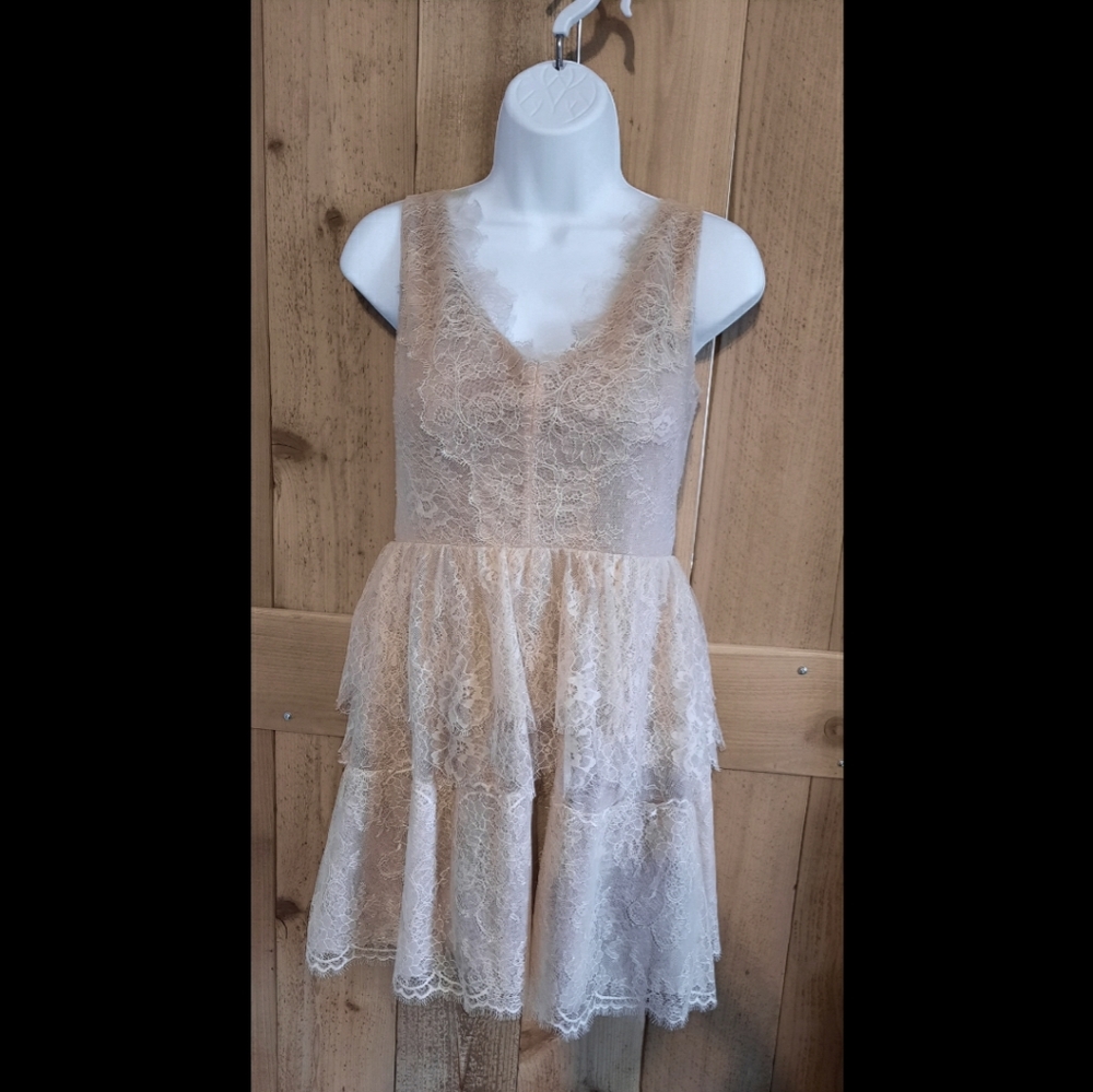 Cream Lace Dress